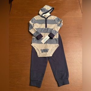 Carter’s Boys Hooded Shirt and Pants Set - NEW